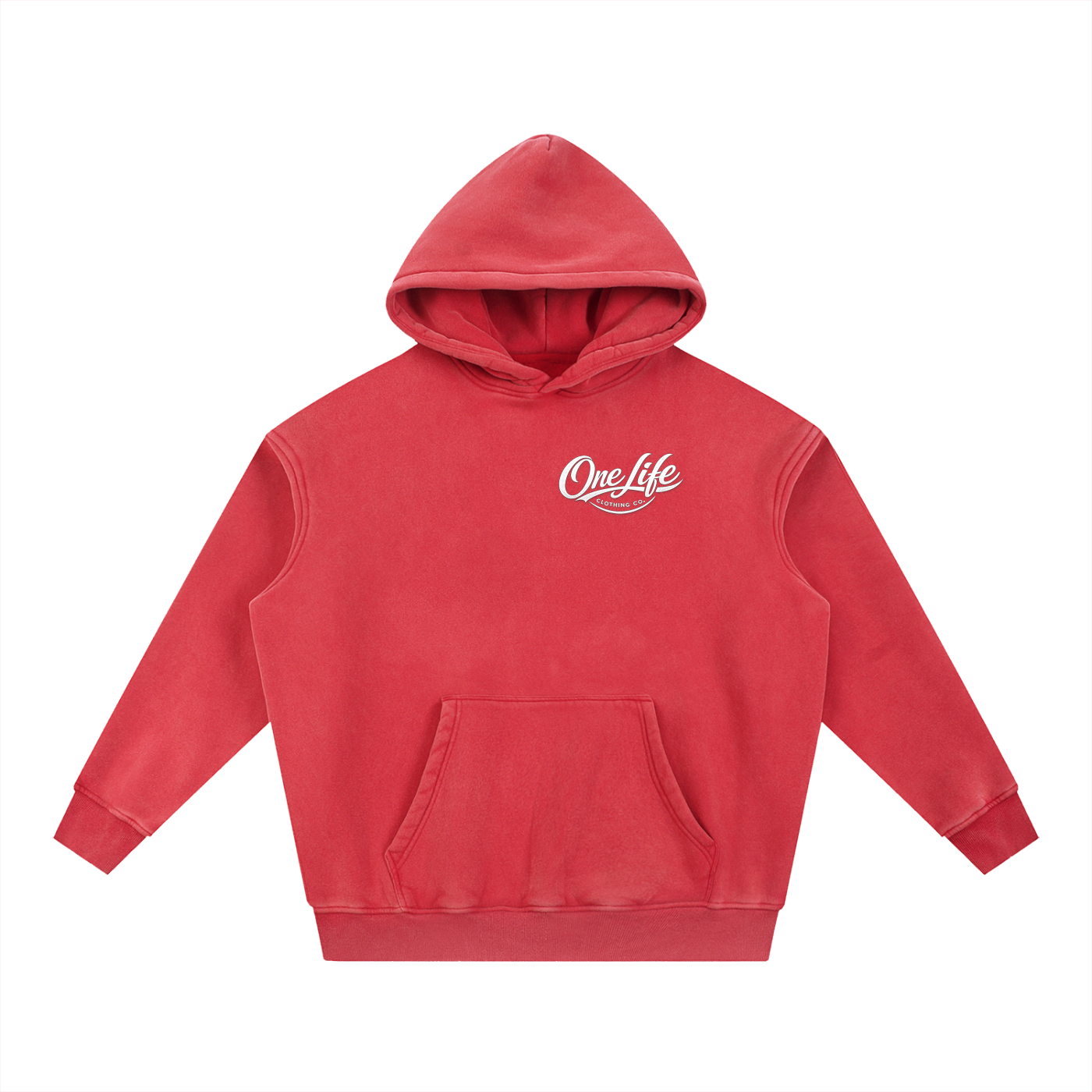 Snow Wash Fleece Oversize Hoodie