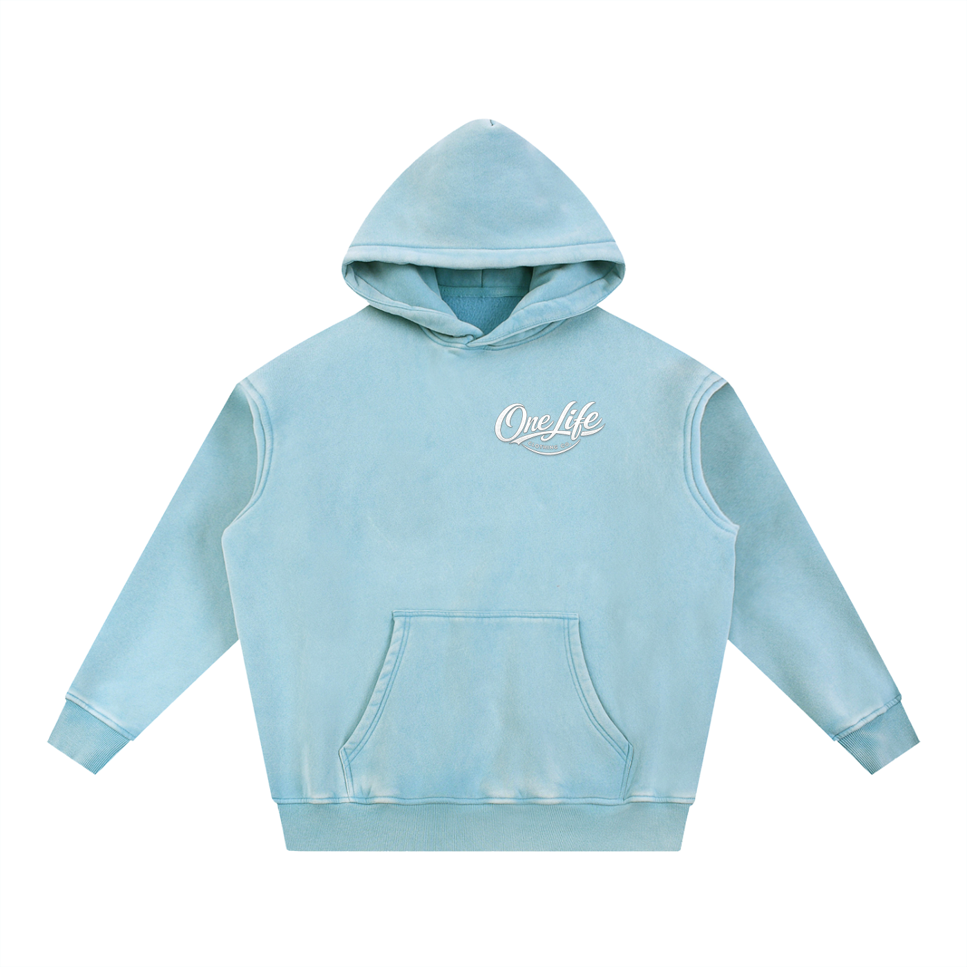 Snow Wash Fleece Oversize Hoodie