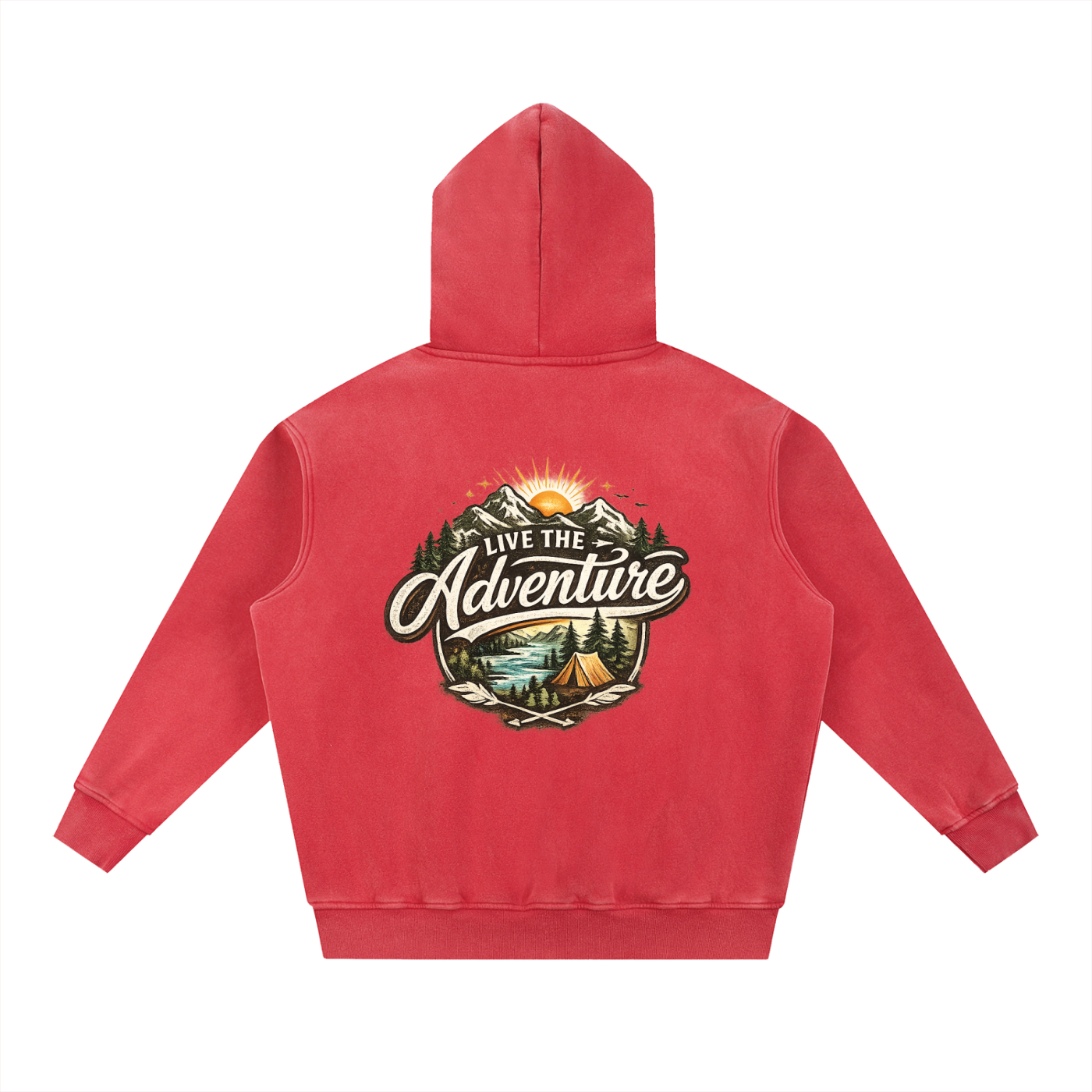 Snow Wash Fleece Oversize Hoodie
