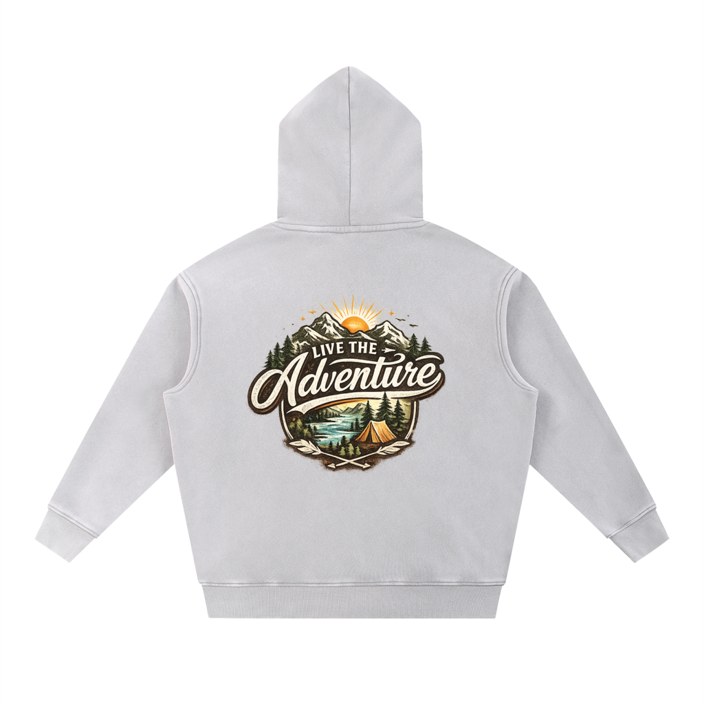 Snow Wash Fleece Oversize Hoodie